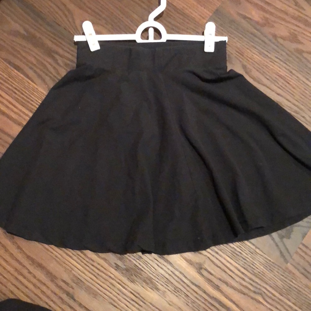 Solid black skirt